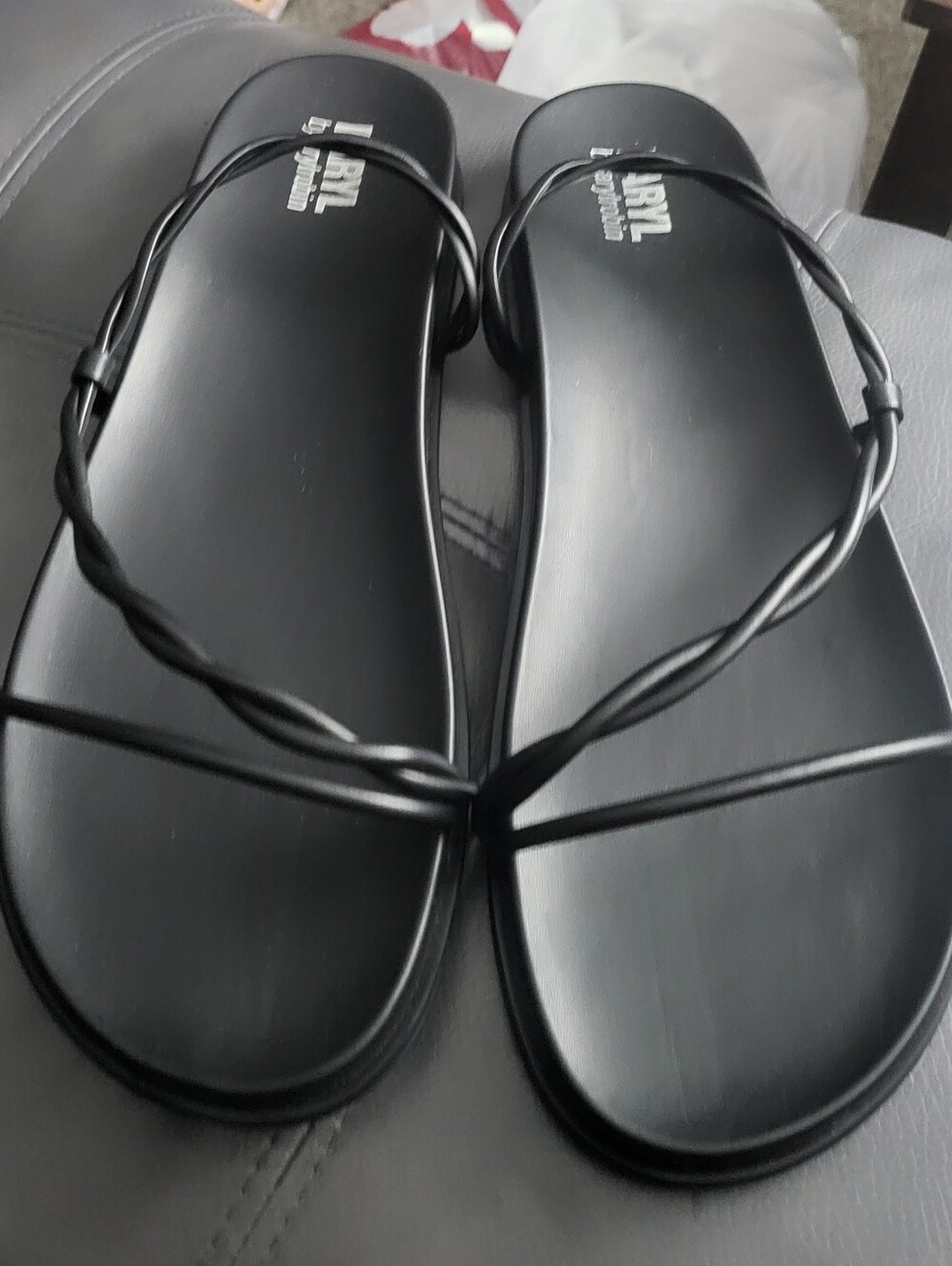 FARYL by Farylrobin Morgan Black Leather Size 15 M